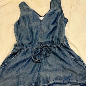 Denim romper